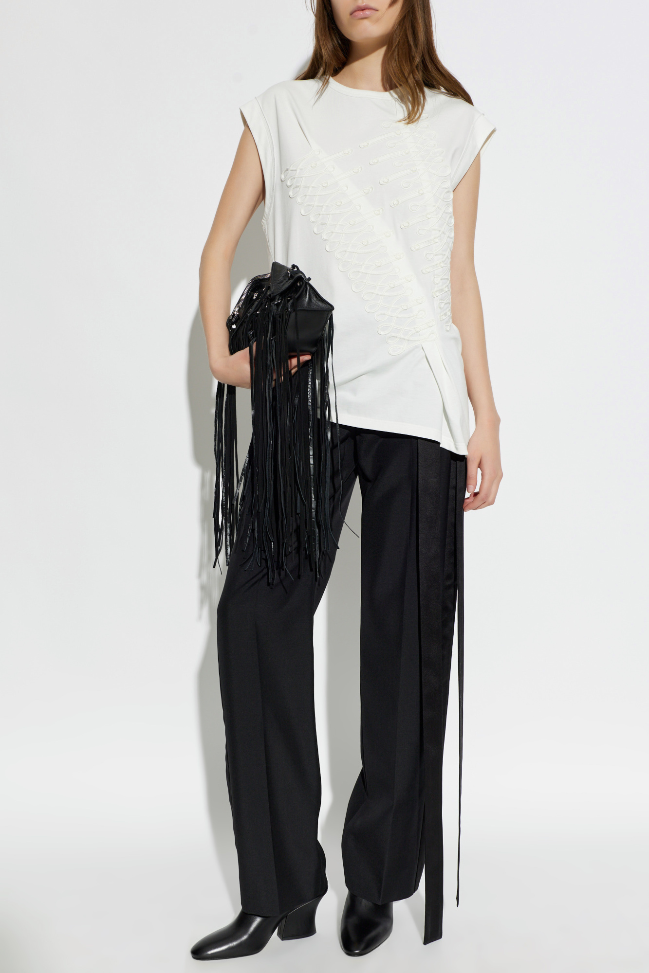 Alexander McQueen Asymmetrical cut top | Women's | Vitkac